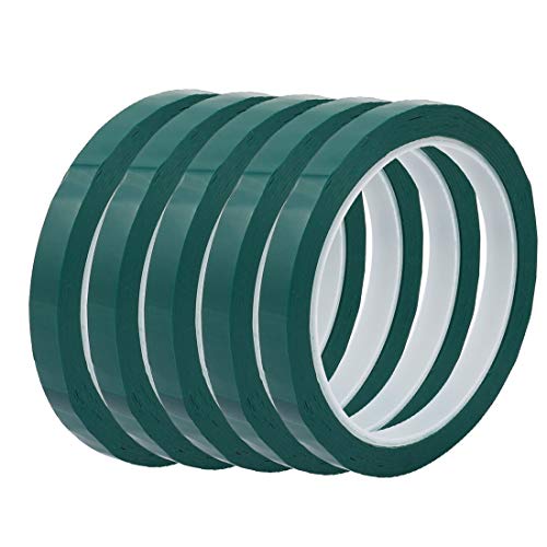 New Lon0167 5 Stück 8mm Breite 164ft Länge einseitig elektrisch isoliertes Klebeband grün(5pcs 8mm Breite 164ft Länge einseitig elektrisch isoliertes Klebeband grün) von FIYA