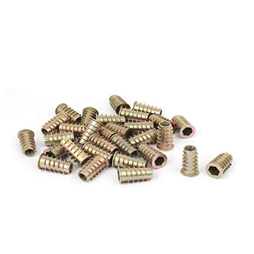 New Lon0167 8mmx24.5mm Inbusschrauben Inbusschrauben E-Muttern Möbelbeschläge 30pcs (8mm x 24,5mm Innensechskant-Kopfschrauben E-Muttern Möbelbeschläge 30pcs) von FIYA