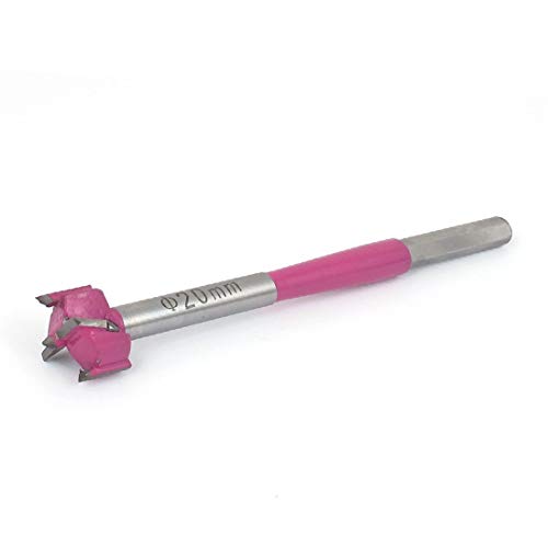 New Lon0167 Holzbearbeitung Magenta Vorgestellt Silber Ton Rund zuverlässige Wirksamkeit Schaft 20mm Schnittdurchmesser Scharnier Bohrloch Bit Lochsäge(id:95a 5b a7 512) von FIYA