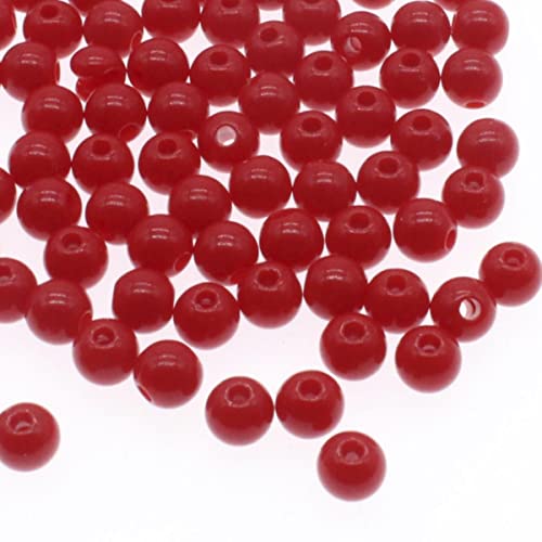 6 mm-20 mm Acryl-Abstandshalter für Schmuckherstellung, DIY-Schmuckzubehör für Bastelarbeiten, rot, 18 mm, 10 Stück von FIZOVER