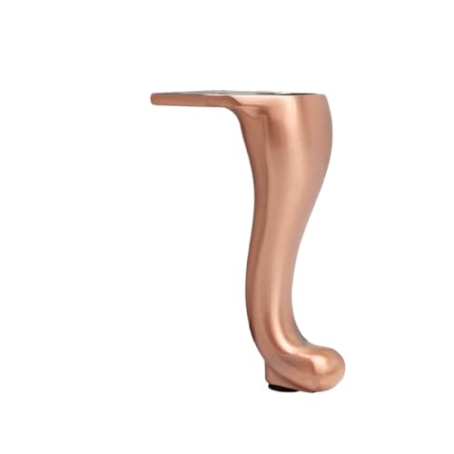 FJIXUO Tischbeine Möbelbeine Hardware Möbelzubehör Aluminiumlegierung Edelstahl Kupferbeine(Rose Golden 15cm) von FJIXUO