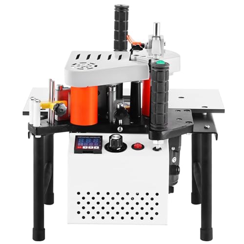 FJZFU Holzbearbeitung Tragbare Kantenanleimmaschine, Holzbearbeitung Kantenanleimmaschine Curve Gerade Kantenanleimmaschine, Geschwindigkeit 1-6 m/s, Dicke 0,3-3 mm, Breite 10-60 mm. von FJZFU