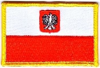 Aufnäher Patch Polen Adler Fahne Flagge FLAGGENMAE® von FLAGGENMAE