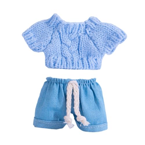 FLCPJGV 15cm Mode Puppe Kleidung Nette Puppe Kleidung Mädchen Puppe Outfits DIY Puppe Kleidung Spielzeug Mädchen Geschenk, Blau von FLCPJGV