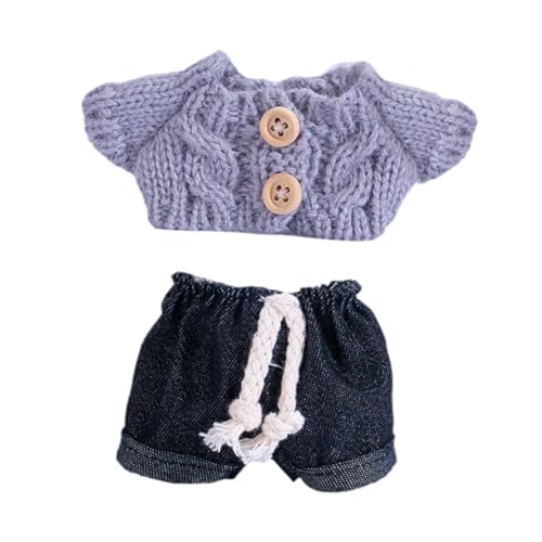 FLCPJGV 15cm Mode Puppe Kleidung Nette Puppe Kleidung Mädchen Puppe Outfits DIY Puppe Kleidung Spielzeug Mädchen Geschenk, Lila von FLCPJGV