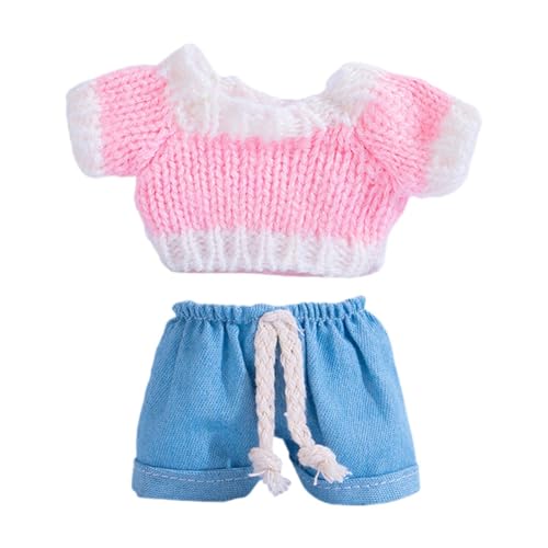 FLCPJGV 15cm Mode Puppe Kleidung Nette Puppe Kleidung Mädchen Puppe Outfits DIY Puppe Kleidung Spielzeug Mädchen Geschenk, Rosa von FLCPJGV