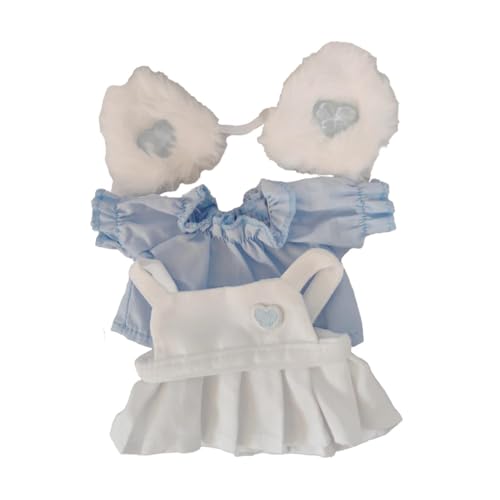 FLCPJGV 20cm süße Puppe Kleidung Kleid Kostüme Koordination Anhänger Puppe pädagogisches Outifit, Blau von FLCPJGV