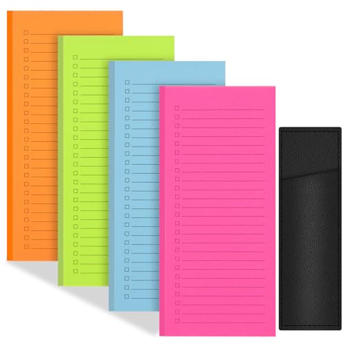 Magnetische Notizblöcke für Kühlschrank mit Stifthalter, Notizblock, Einkaufsliste, großer Magnetblock für Kühlschrank, magnetische Rückseite, magnetische Notizblöcke für Einkaufsliste (4 magnetische Magnetische Notizblöcke für Kühlschrank mit Stifthalter, Notizblock, Einkaufsliste, großer Magnetblock für Kühlschrank, magnetische Rückseite, magnetische Notizblöcke für Einkaufsliste (4 magnetische von FLIPPED