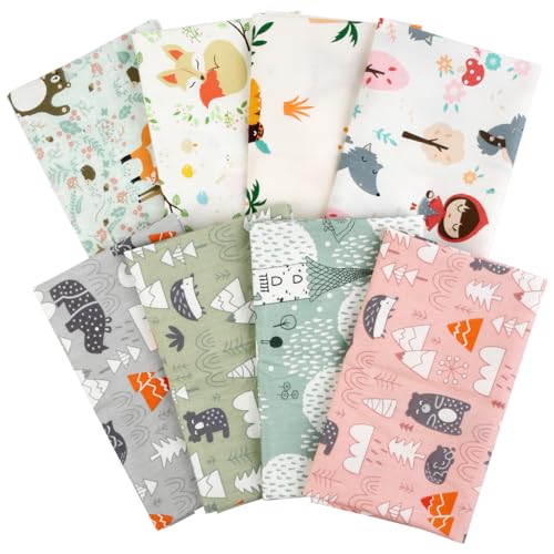 8 Stück Zum Nähen Baumwolle, Patchworkstoff, FOCCTS 50 x 40 cm Patchwork Stoffe Paket, Stoffe Zum Nähen Kinder für Craft Sewing Handmade DIY 8 Stück Zum Nähen Baumwolle, Patchworkstoff, FOCCTS 50 x 40 cm Patchwork Stoffe Paket, Stoffe Zum Nähen Kinder für Craft Sewing Handmade DIY von FOCCTS