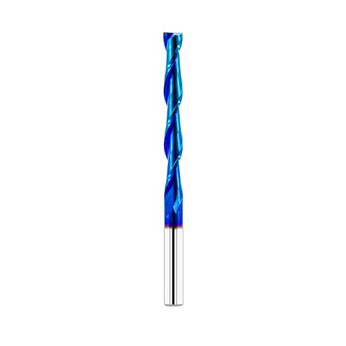 FOCSTOL Spiralnutfräser 6mm Kompression - Fräser CNC Spiralfräser, Upcut Spiralfräser Router Bit mit Nano-Blau-Beschichtung zum Nuten und Schnitzen von Holz von FOCSTOL