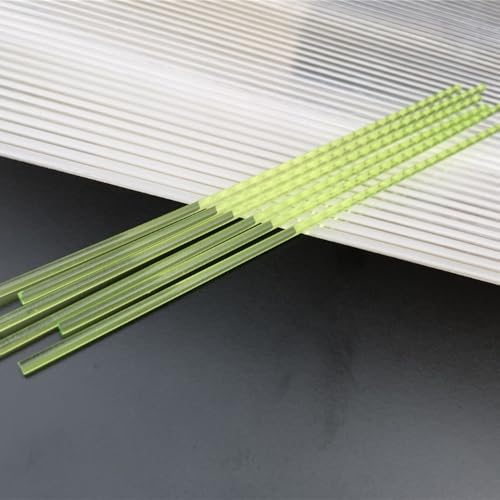 Acrylholzklammern, 50 Stück Acryl-Lollipop-Sticks, mehrere Farben Acryl-Rundstäbe, Süßigkeiten-Kuchen-Dekorationssticks, 4-8-Zoll-Cake-Pop-Sticks(Green,3x100mm) von FOELANNE