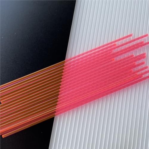 Acrylholzklammern, 50 Stück Acryl-Lollipop-Sticks, mehrere Farben Acryl-Rundstäbe, Süßigkeiten-Kuchen-Dekorationssticks, 4-8-Zoll-Cake-Pop-Sticks(Pink,3x150mm) von FOELANNE