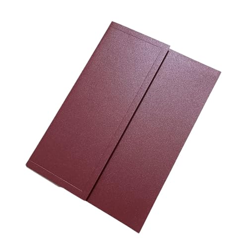 FOELANNE Hochzeit Einladungskarten Party Einladungen, 50 Stück Hülle, kein Innenblatt, kein Umschlag, kein Wachssiegel, kein Band, keine Blume for Hochzeit, Verlobung, Jahrestag(Dark Red) von FOELANNE