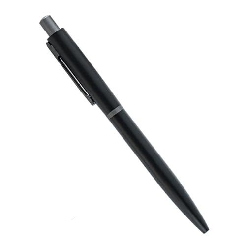 Nachfüllbarer Klick-Kugelschreiber, Metall-Kugelsc 1 stücke Druckkugelschreiber Metall Rollerball Stifte 1,0 Rundspitze Schwarz Tinte Gel Tinte Stifte Fließend Schreiben Stift(Black) von FOELANNE