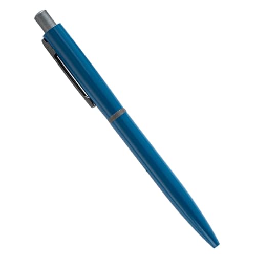 Nachfüllbarer Klick-Kugelschreiber, Metall-Kugelsc 1 stücke Druckkugelschreiber Metall Rollerball Stifte 1,0 Rundspitze Schwarz Tinte Gel Tinte Stifte Fließend Schreiben Stift(Blue) von FOELANNE