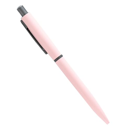 Nachfüllbarer Klick-Kugelschreiber, Metall-Kugelsc 1 stücke Druckkugelschreiber Metall Rollerball Stifte 1,0 Rundspitze Schwarz Tinte Gel Tinte Stifte Fließend Schreiben Stift(Pink) von FOELANNE