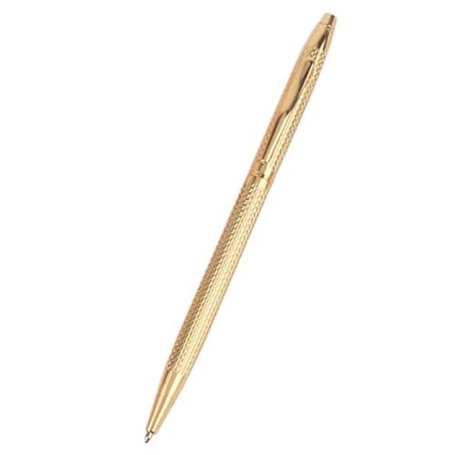 Nachfüllbarer Klick-Kugelschreiber, Metall-Kugelsc Luxus Metall Kugelschreiber Schwarz Tinte Rollerball Stifte Fließend Schreiben Gel Tinte Stifte for Business Büro Unterzeichnung Stift(Golden) von FOELANNE