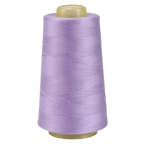 FOGAWA 1 Rollen Nähgarn Polyester Nähgarn Nähmaschinengarn, 40s/2, 3000 yards, Garnspule Overlockgarn für Näharbeiten, Quilten, Patchwork, Kleidung(Hellviolett 3515) von FOGAWA