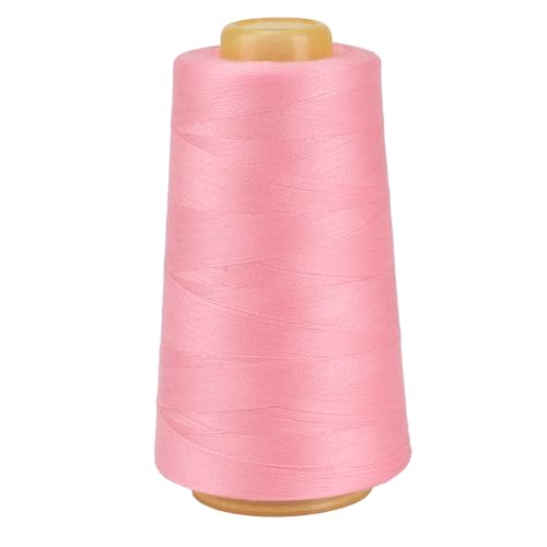 FOGAWA 1 Rollen Nähgarn Polyester Nähgarn Nähmaschinengarn, 40s/2, 3000 yards, Garnspule Overlockgarn für Näharbeiten, Quilten, Patchwork, Kleidung(Rosa 2290) von FOGAWA