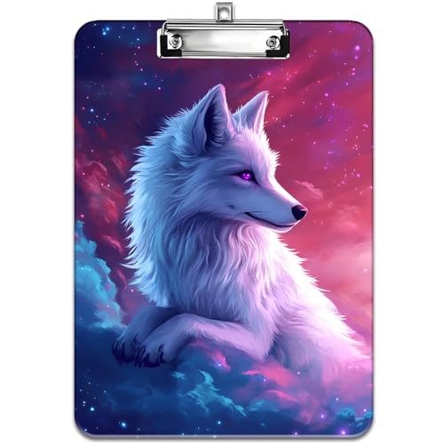 Modisches Design-Klemmbrett, strapazierfähiger, dünner Clip, Standard-A4-Briefgröße, vollfarbiges Kunststoff-Klemmbrett, speziell für Klassenzimmer und Büros, niedlicher Wolf Modisches Design-Klemmbrett, strapazierfähiger, dünner Clip, Standard-A4-Briefgröße, vollfarbiges Kunststoff-Klemmbrett, speziell für Klassenzimmer und Büros, niedlicher Wolf von FOKBVNFLL