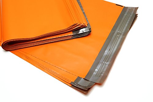 100 Folienmailer® Versandbeutel Orange 300 x 410 mm + Klappe: Bunte LDPE Versandtaschen aus Coex Folie, Versandtüten aus Plastik sind perfekt zum Versand von Kleidung und Textilien geeignet von FOLIENMAILER