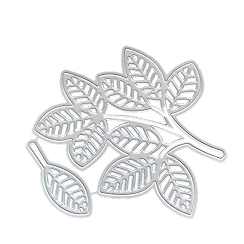 1 x Stanzschablonen-Set aus Karbonstahl, Blätter, Schablonen von FOLODA