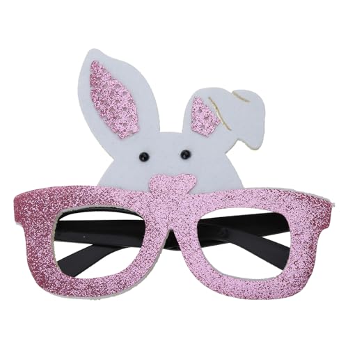 FOLODA Osterbrille Osterbrille Ostereier Gläser Hasen Gläser für Kinder Eiergläser Rahmen Ostern Party Brille Hasen Gläser von FOLODA