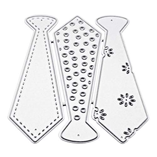 FOLODA Stanzschablone, Krawatte Metall Stanzformen Schablone Scrapbooking DIY Album Stempel Papier Karte Prägung Dekoration von FOLODA