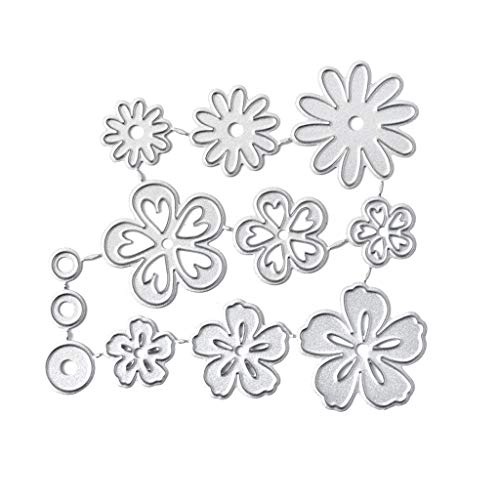 FOLODA Stanzschablone, Mini Blumen Metall Stanzformen Schablone Scrapbooking DIY Album Stempel Papier Karte Präge Dekor von FOLODA