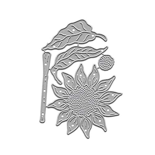 FOLODA Stanzschablone, Sonnenblume Metall Stanzformen Schablone DIY Scrapbooking Album Stempel Papier Karte Prägung Handwerk Dekor von FOLODA