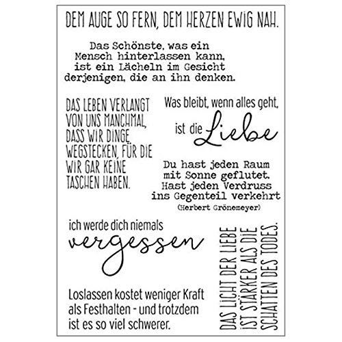 FOLODA silikonstempel, deutsches Wort DIY Silikon Clear Stamp Cling Seal Scrapbook Prägung Album Dekor Handwerk von FOLODA