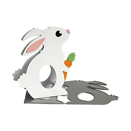 Osterhase Box Metall Stanzformen Schablonen für DIY Scrapbooking Dekorative Prägung Papier Karten Vorlage Stanzformen Scrapbooking Schablonen Wiederverwendbar von FOLODA