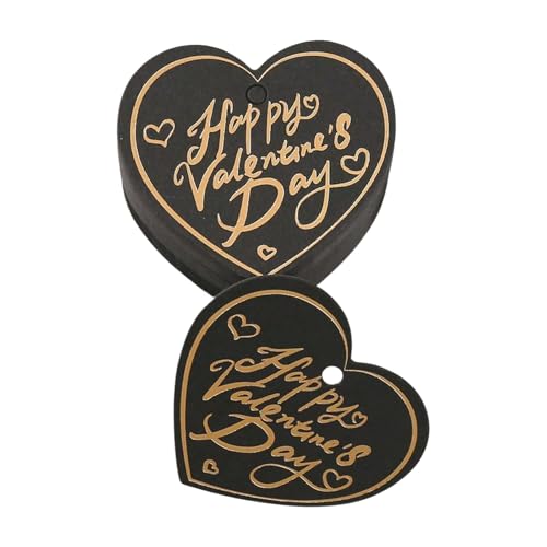 Packung Von 100 Eleganten Herz/Runden Etiketten Für Valentinstag Geschenke Und Überraschungen Dekoratives Paar Geschenkverzierungen von FOLODA