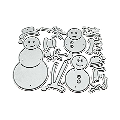 Weihnachten Schneemann Metall Stanzformen Schablone Scrapbooking Album Papier Karte Vorlage Form Präge Dekoration von FOLODA