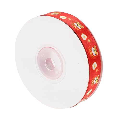 FOMIYES 1 Rolle Jahr des Tiger-Geschenkbandes Strumpf Stuffer Leckereien Hochzeitsdekorationen Bänder Glücklich Sackleinen seidenband ribbon Paketband Geschenkverpackungsband Polyester rot von FOMIYES