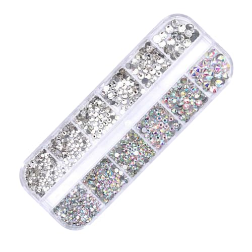 FOMIYES 12 Strass-Edelsteine decoratiuni craciun weihnachtsdeko xmas Nageldiamanten, Strasssteine mehrfarbige Nagelstecker Flatback-Edelsteine ​​für das Kunsthandwerk strass selber machen von FOMIYES