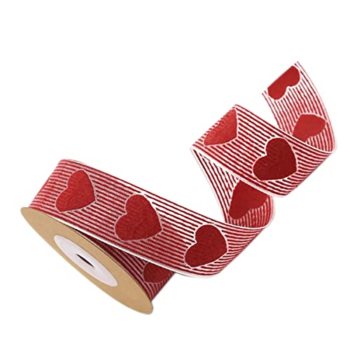 FOMIYES 2 Rollen Geschenkband Selber Machen Glitzerband Zum Einpacken Ripsband Seidenbänder Unregelmäßig Weißes Band Valentinstag Bänder Grünes Band Geschenkpapier Bänder Zum Basteln Herz von FOMIYES