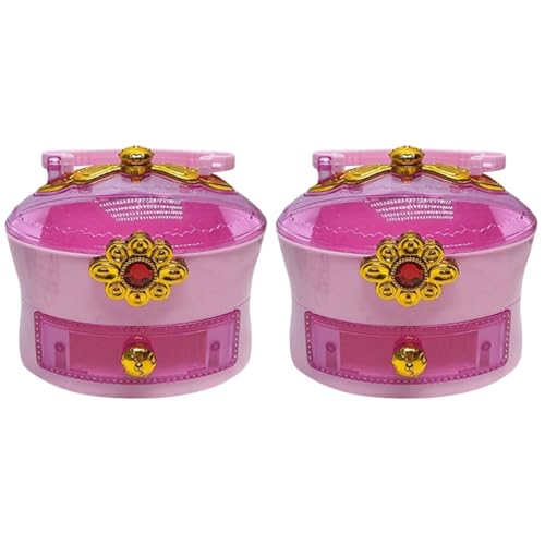FOMIYES 2 Stück Kleine Schmuckaufbewahrungsbox für Schmuckschatulle mit Fächern für Schmuck Accessoires Handliches Design für Unterwegs FOMIYES 2 Stück Kleine Schmuckaufbewahrungsbox für Schmuckschatulle mit Fächern für Schmuck Accessoires Handliches Design für Unterwegs von FOMIYES