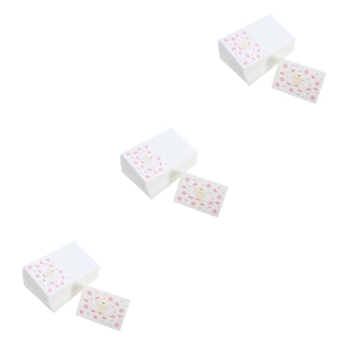 FOMIYES 3 Sätze Grußkartengeschenke Danke Karten Grußkarte Zur Hochzeit Dekorative Karten Geburtstag Geschenkkarten Dankeschön-karten Elegante Nachrichtenkarten Papier 100 Stück * 3 von FOMIYES