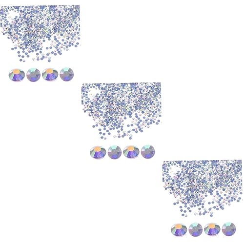FOMIYES 3 Sätze Schmelzklebstoffbohrer Strass-kit Hot-fix-kristalle Flatback-edelsteine Boxen Set Badeset Strasssteine ​​aus Glas Für Bastelarbeiten Flatback-verzierungen 2880 Stück * 3 von FOMIYES