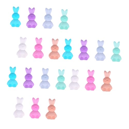 FOMIYES 30St Nail Art Bunny Schmuck Häschen-Nagelaufkleber Kuchen Topper Gummibärchen Schmuck Nageldekor nail decoration nagelbeißer stop frauen DIY maniküre dekor Nail Art DIY Dekor Harz von FOMIYES