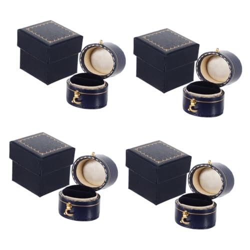 FOMIYES 4 Stck. Schmuckbox Retro Ring Aufbewahrung Schmuckbox für Ringe Praktische Reise Schmuckschatulle Elegantem Königlichem FOMIYES 4 Stck. Schmuckbox Retro Ring Aufbewahrung Schmuckbox für Ringe Praktische Reise Schmuckschatulle Elegantem Königlichem von FOMIYES