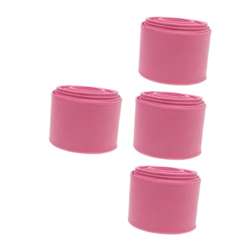 FOMIYES 4 Stück Bogenband geschenkverpackung geschenkband handgemachte geburtstagsgeschenke weihnachtsdeko dekoratives Stoffband behandeln Tasche Fliege Wickelband Polyester Rosa von FOMIYES