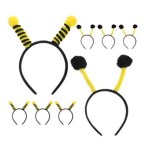 FOMIYES Bienen-Tentakel-Stirnband 8 Stück Antennenkopf Bommelbommel Kostümparty Kostüme Haarschmuck Für Sommer-Tier-Cosplay-Party von FOMIYES