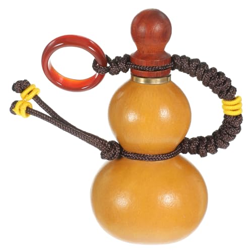 Kürbis-charme-amulett Feng Shui Kürbis Holz Hu Lu Kürbisflasche Feng-shui-wu Chinesisches Kürbisholz Wu-lu-kürbis-amulett Glück Wu Mutter Polyester Kleiner Kürbis Glücklich von FOMIYES