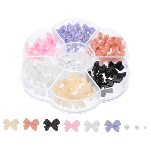 FONDOTIN 1 Schachtel Nail Charms Perlen Schleife Nagel Dekorationen für Maniküre Schmuck mit Zarten Perlen und Einzigartigem Design für Atemberaubende Nagelkunst FONDOTIN 1 Schachtel Nail Charms Perlen Schleife Nagel Dekorationen für Maniküre Schmuck mit Zarten Perlen und Einzigartigem Design für Atemberaubende Nagelkunst von FONDOTIN