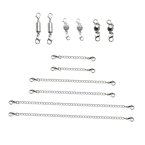 FONDOTIN 1 Set 12 Teilig Halsketten Zubehörketten Verlängerungen Schmuck Goldkette Halskettenverschluss Zum Schichten Von Halsketten Halsketten Ketten Kit DIY Halskettenmaterial von FONDOTIN