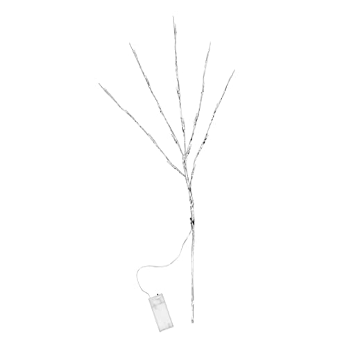 FONDOTIN 1 Stück 20 LED dekorative Baum leuchte Solar- Lampen Diode Netz LED-Streifenlichter led tree light led lights for bedroom Raumzweiglichter geführte Zweiglichter Eisendraht Silver von FONDOTIN