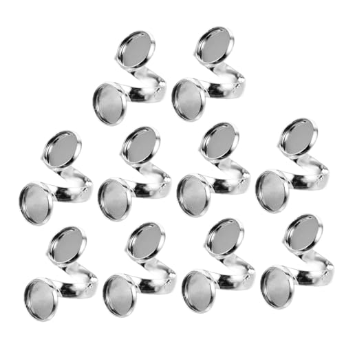 FONDOTIN 10 Stück Teiliges Verstellbare Ringrohlinge Kupfer Ringbasen mit Glatter Oberfläche DIY Schmuckherstellung Materialien für Fingerringe Leicht und Kompakt für Kreative FONDOTIN 10 Stück Teiliges Verstellbare Ringrohlinge Kupfer Ringbasen mit Glatter Oberfläche DIY Schmuckherstellung Materialien für Fingerringe Leicht und Kompakt für Kreative von FONDOTIN