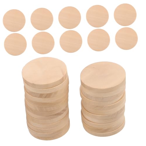 FONDOTIN 100 Stück Holzsockel Modellpuppen Präsentationsständer Puppen Präsentationsständer Runde Puppensockel Mini Rundsockel DIY Sockel Sockel Für Mini Puppen Desktop von FONDOTIN